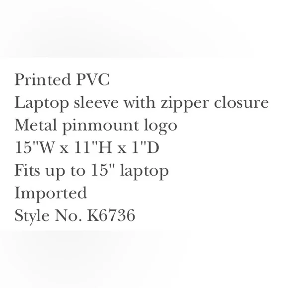 Kate Spade Spencer floral medley universal laptop sleeve - Picture 7 of 7